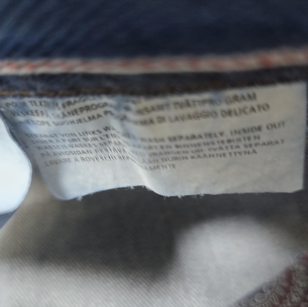 Hiltl Vintage Wash Straight Leg Jeans Mens 38x27.5 Hemmed Blue Denim - Picture 8 of 8